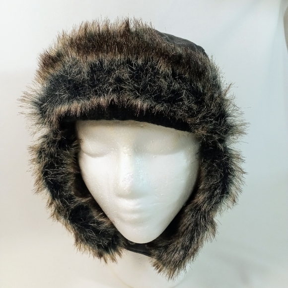 REI Child's Cotton Faux Fur Ear Flap Hat  7-14Y - Picture 10 of 10
